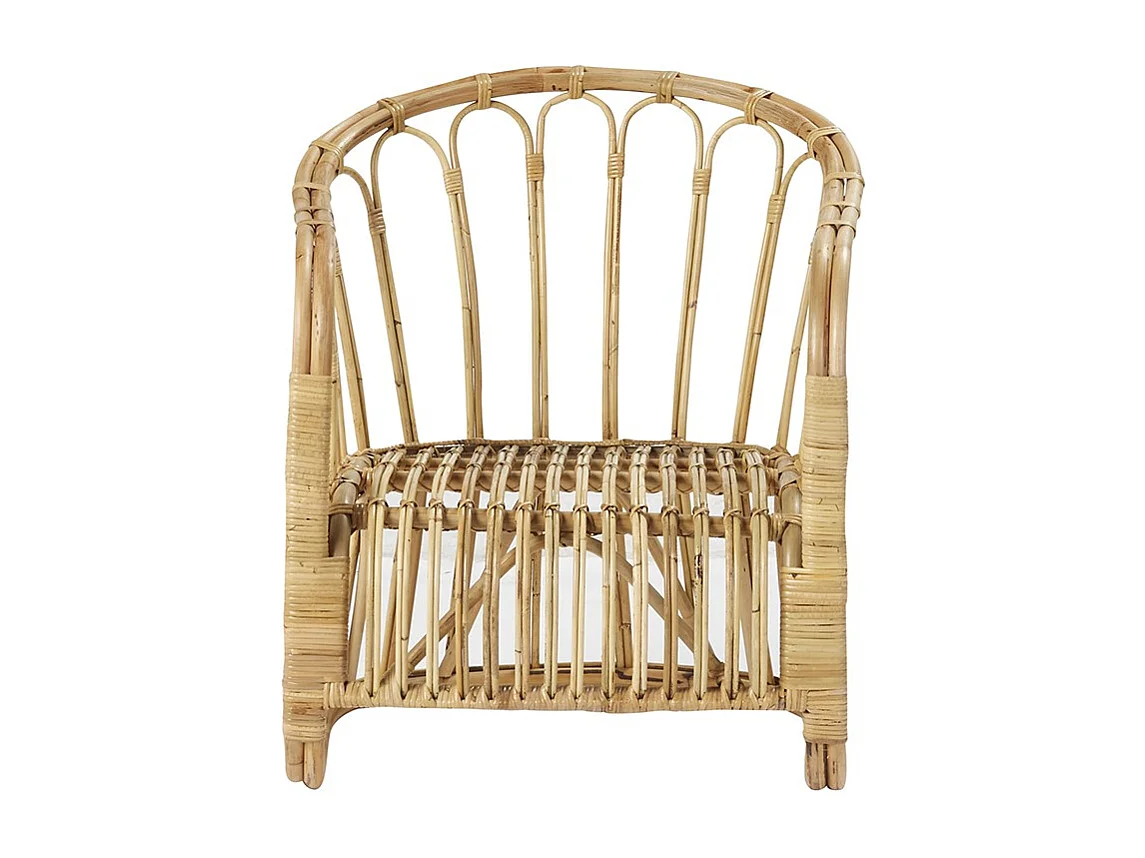 Fauteuil en rotin naturel vintage