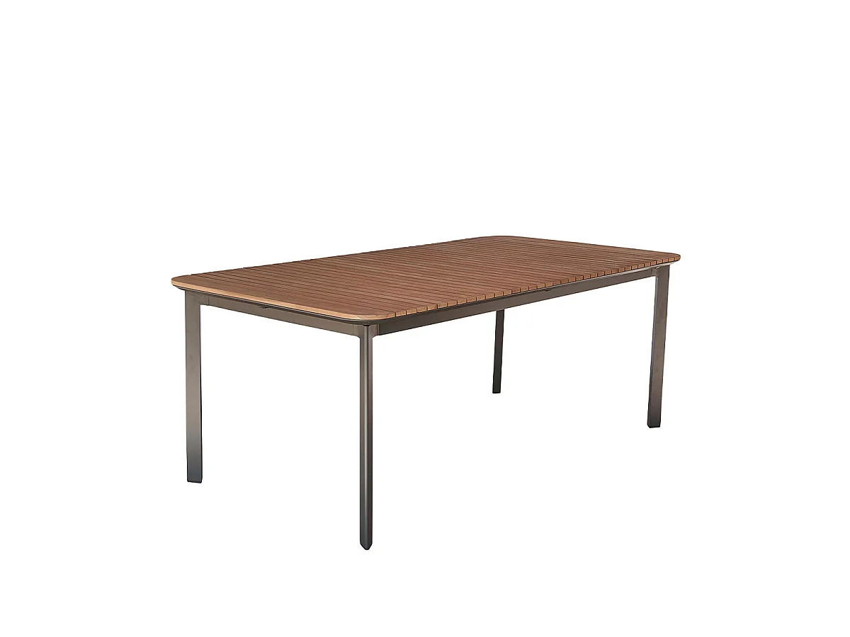 Table de jardin en teck et aluminium 200 cm