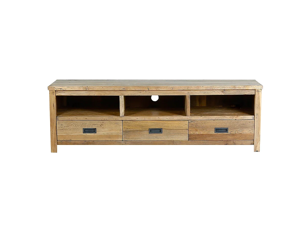 Mueble de TV de teca maciza reciclada de 160 cm