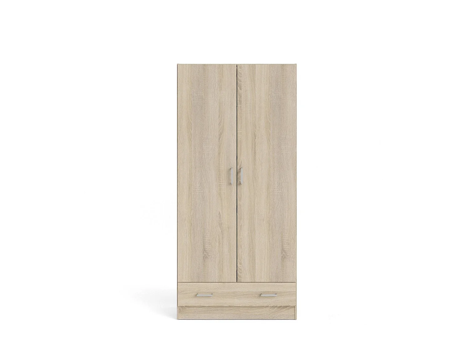 Garde-robe 2 portes Dsban, Meubles de chambre, Penderie de plain-pied, Placard à vêtements, 79x36 h170 cm, Chêne