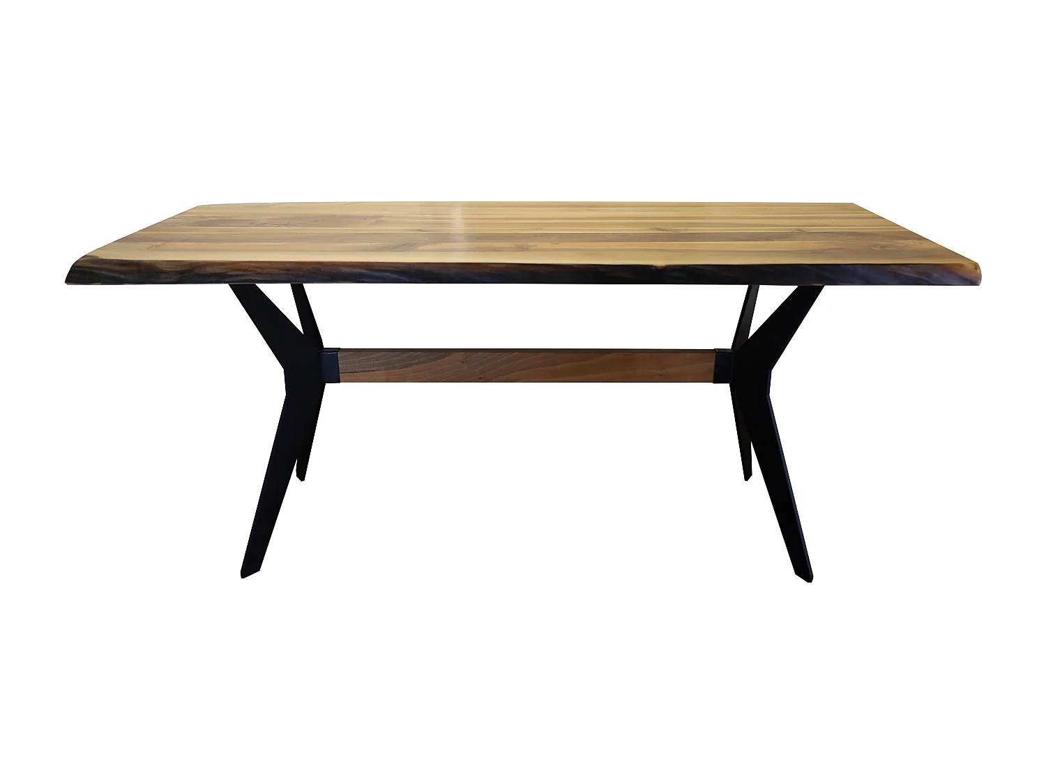 Tavolo da pranzo artigianale noce naturale