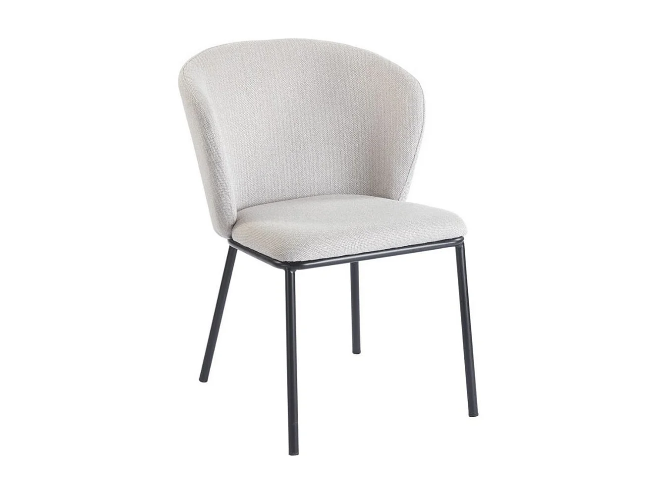 Pack de 2 sillas Margot respaldo acolchado beige 82x63x60 cm Adec