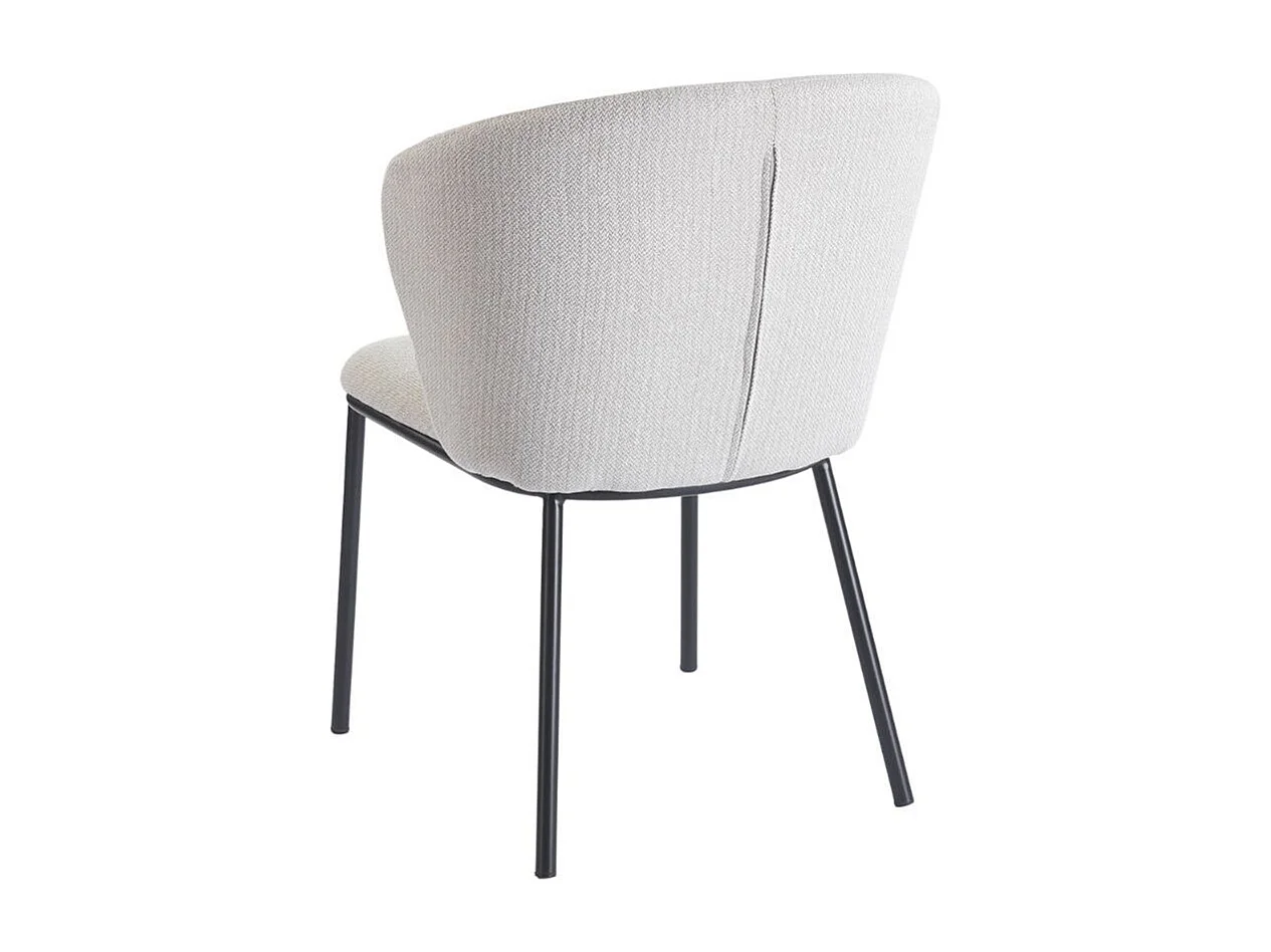 Pack de 2 sillas Margot respaldo acolchado beige 82x63x60 cm Adec