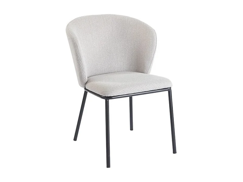 Pack de 2 sillas Margot respaldo acolchado beige 82x63x60 cm Adec