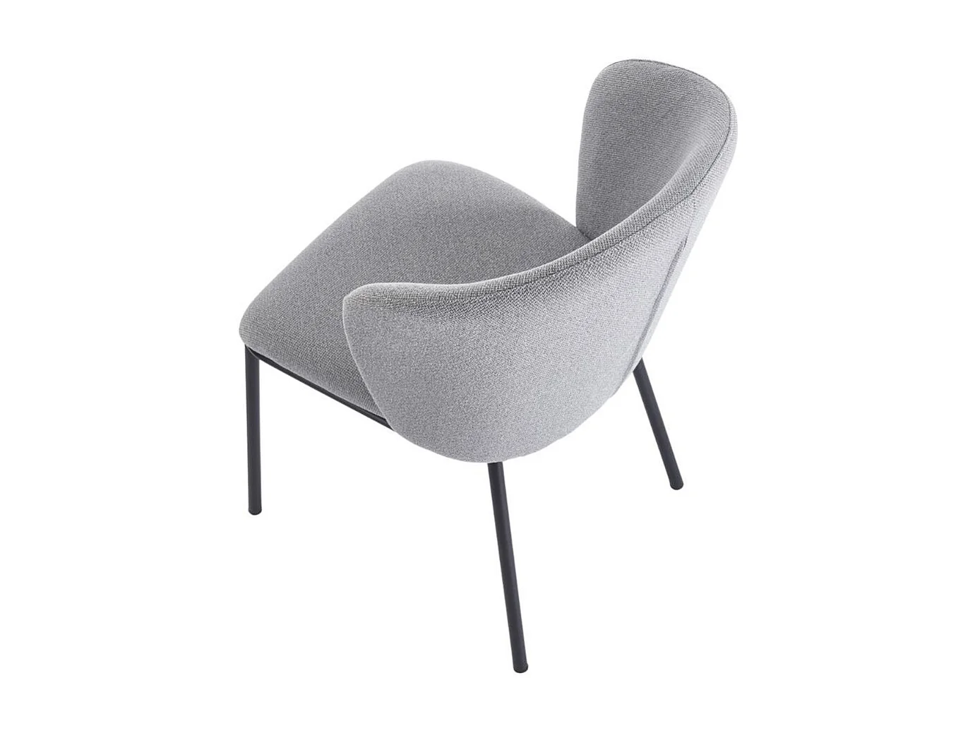 Pack de 2 sillas Margot respaldo acolchado gris 82x63x60 cm Adec