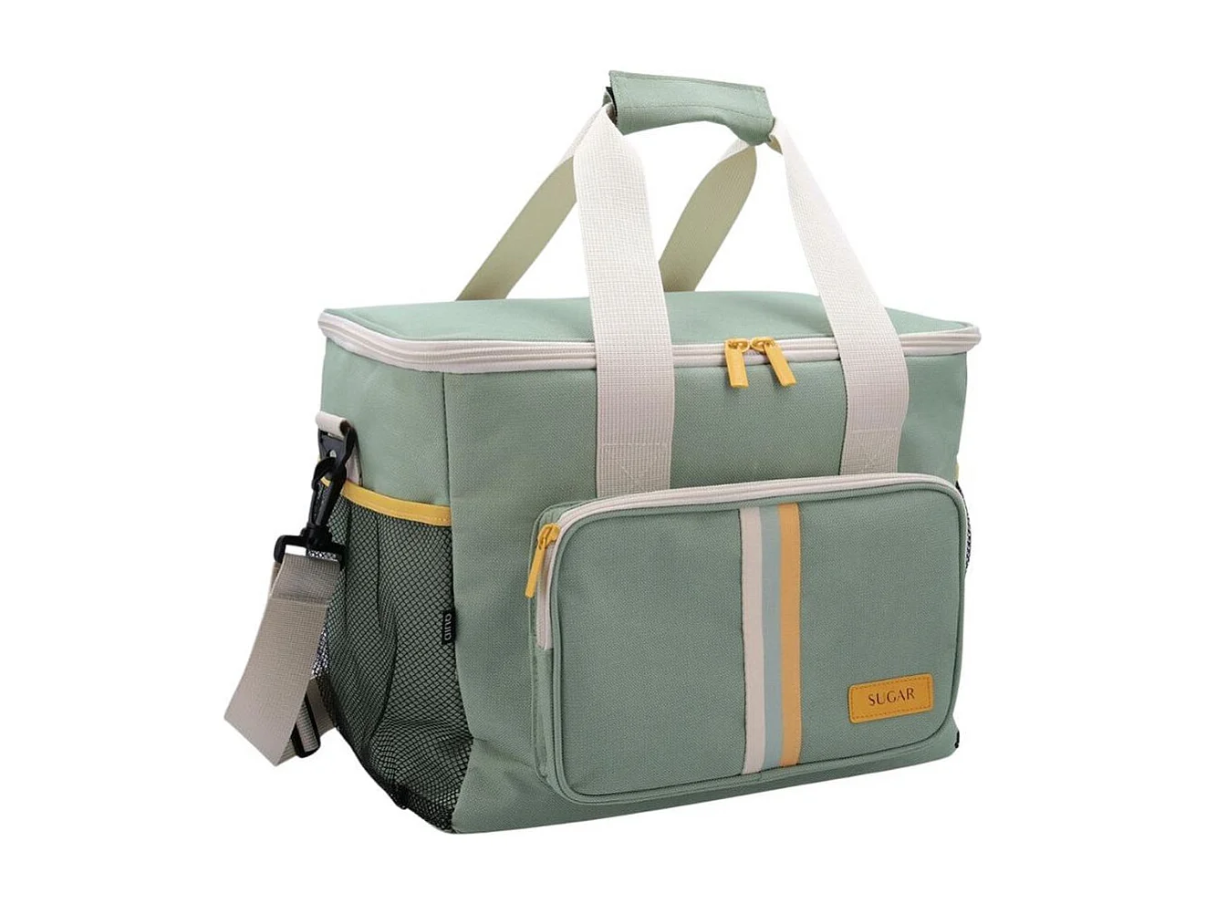 Bolsa térmica Sugar Quid 22L con asa regulable verde 33x28x24 cm
