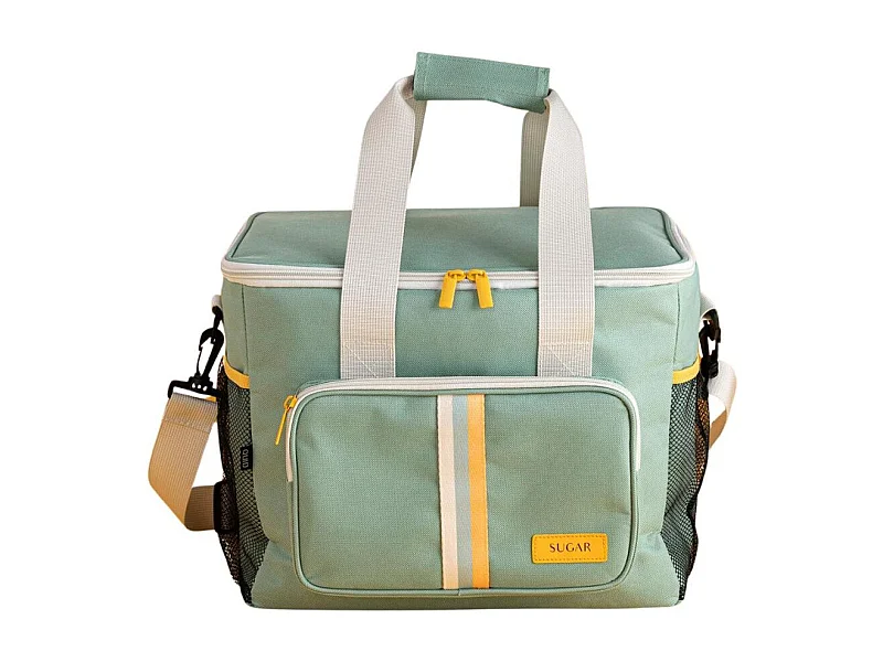 Bolsa térmica Sugar Quid 22L con asa regulable verde 33x28x24 cm