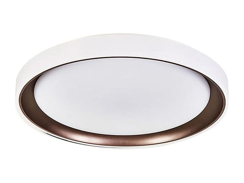 Plafón Kigali mini Bel Air 48W luz LED 4800 lm con mando regulador marrón Ø40 cm