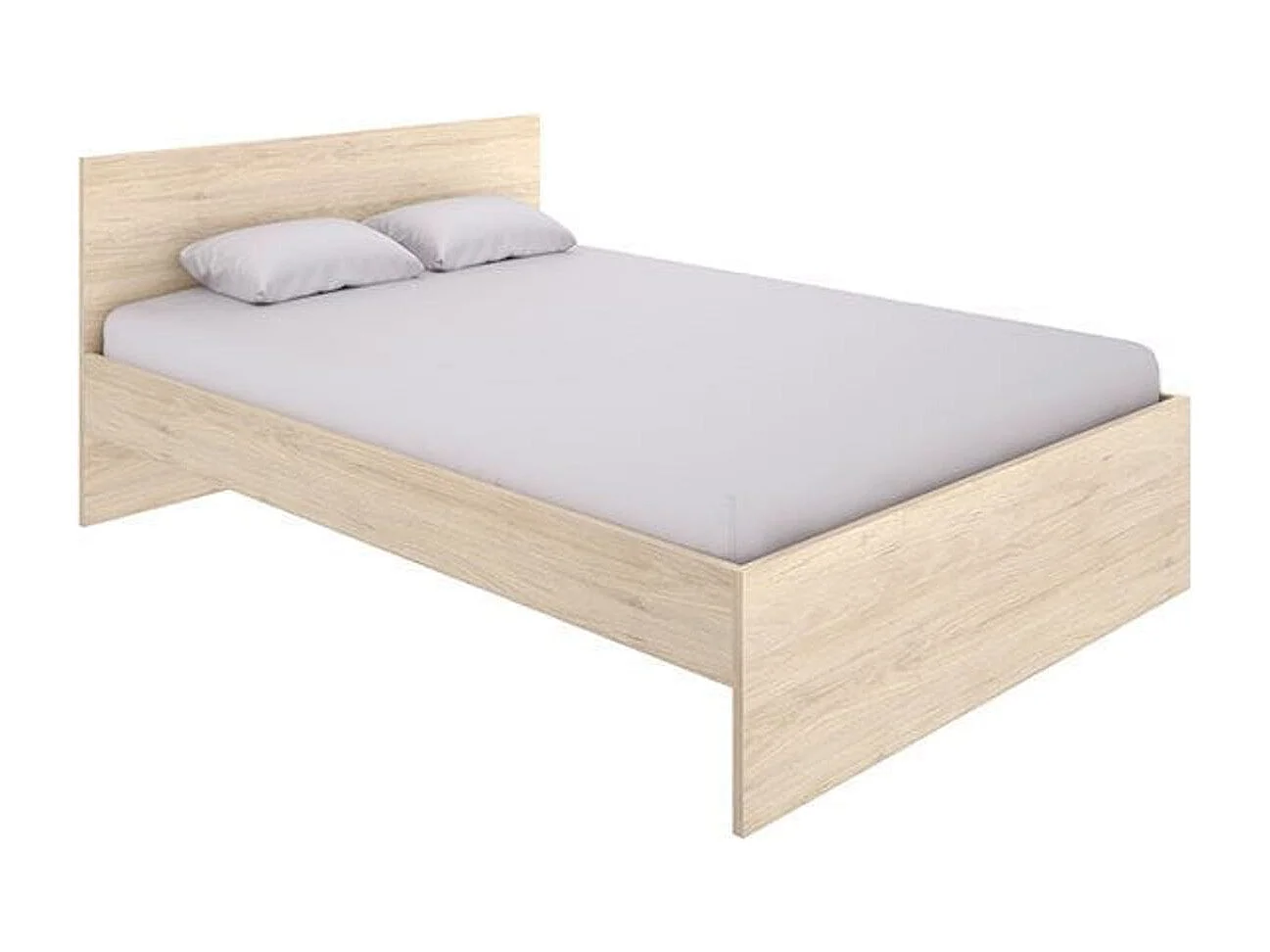 Cama Ely con cabecero natural 85x156x192 cm