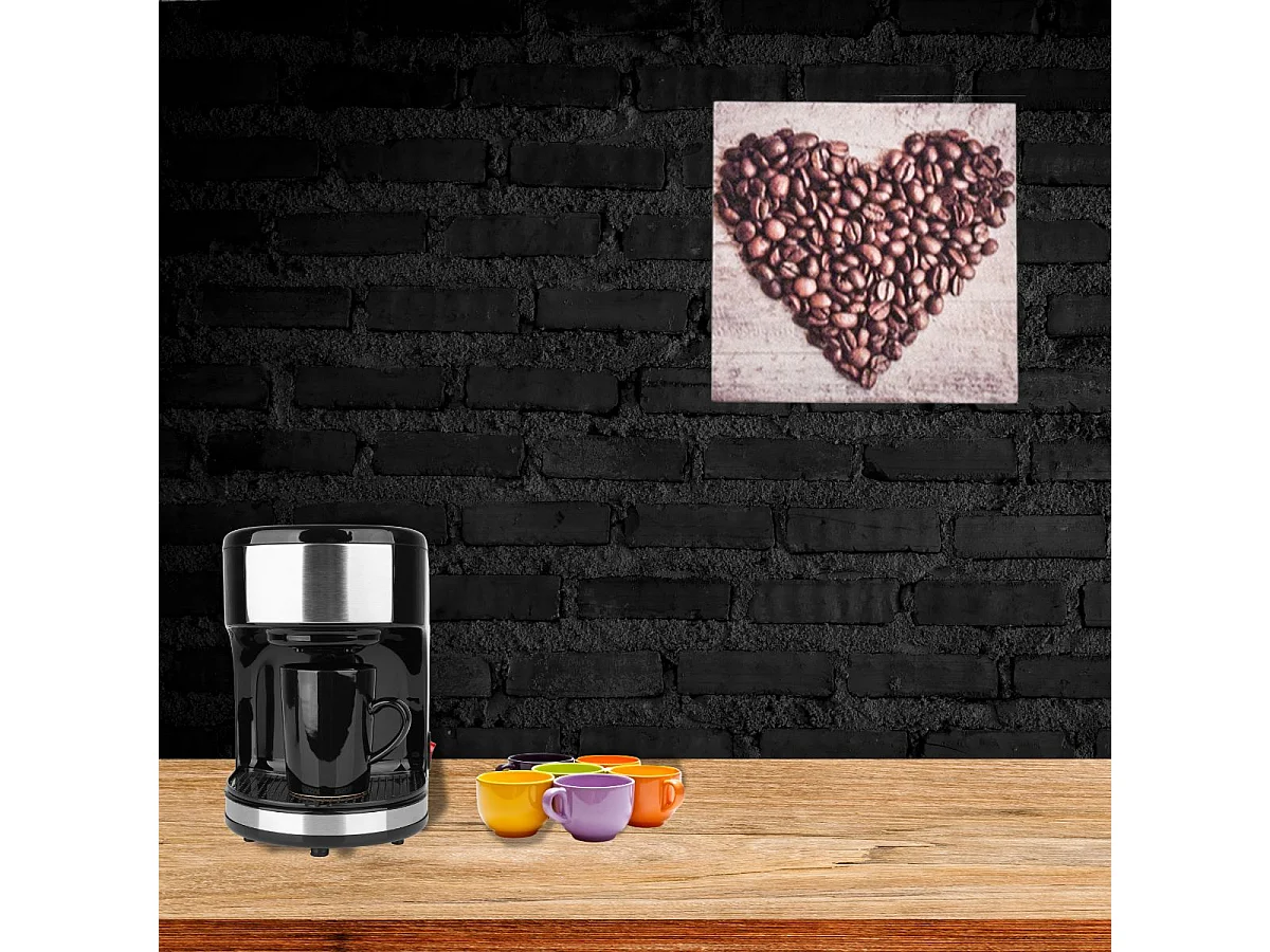Print decorativo café corazón 28x28x1,5 cm