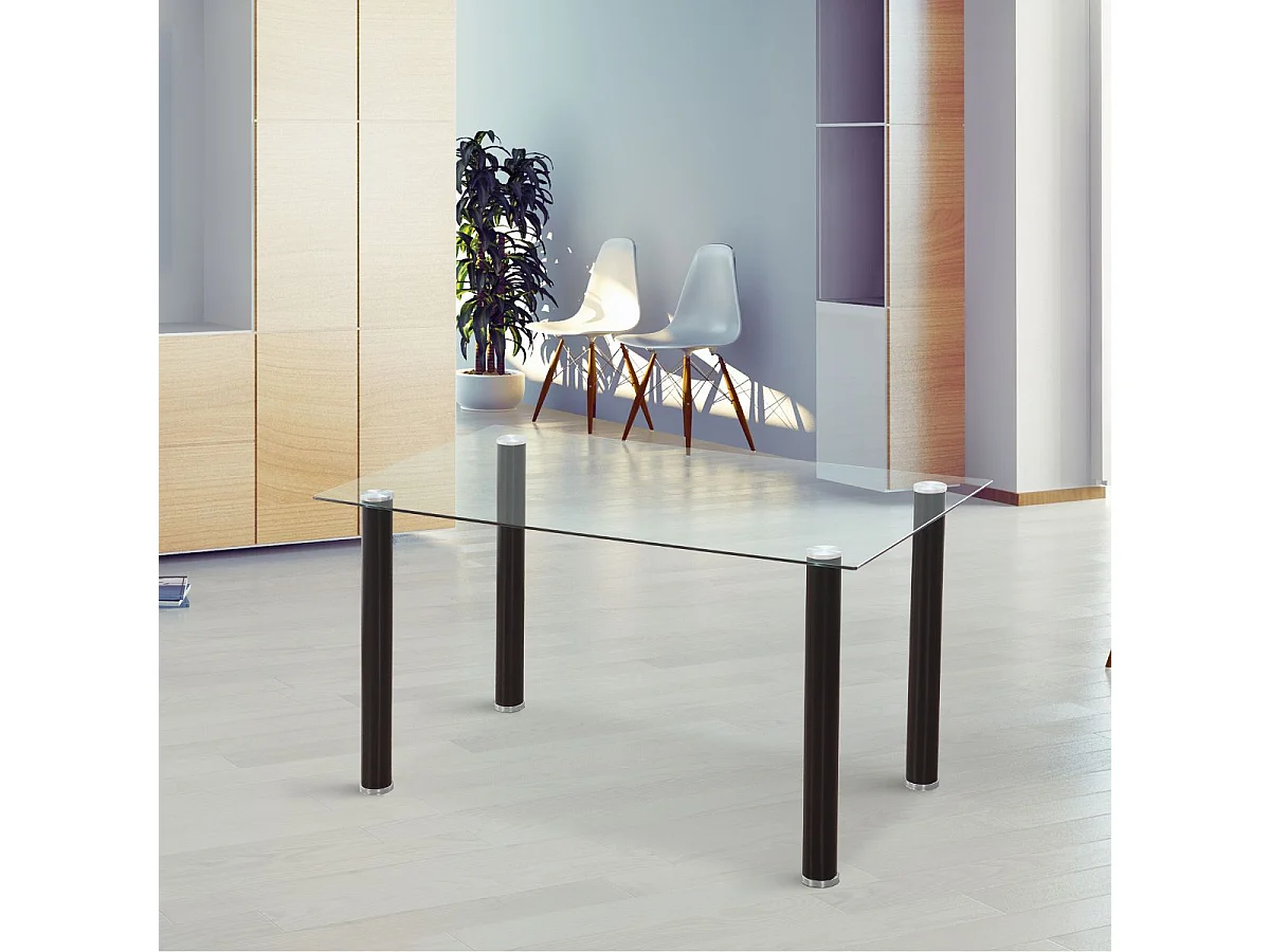 Conjunto de comedor mesa Yuri + 4 sillas Rory