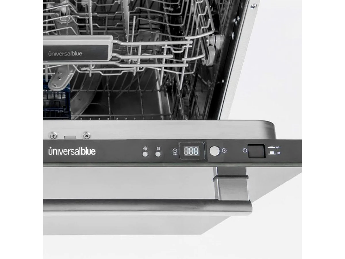 Lavavajillas semintegrable Mármara 4060W Universal Blue 12 servicios 1850W 5 programas blanco E