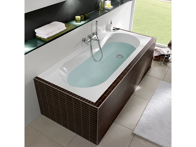 Baignoire droite 180 x 80 VILLEROY ET BOCH Oberon Quaryl