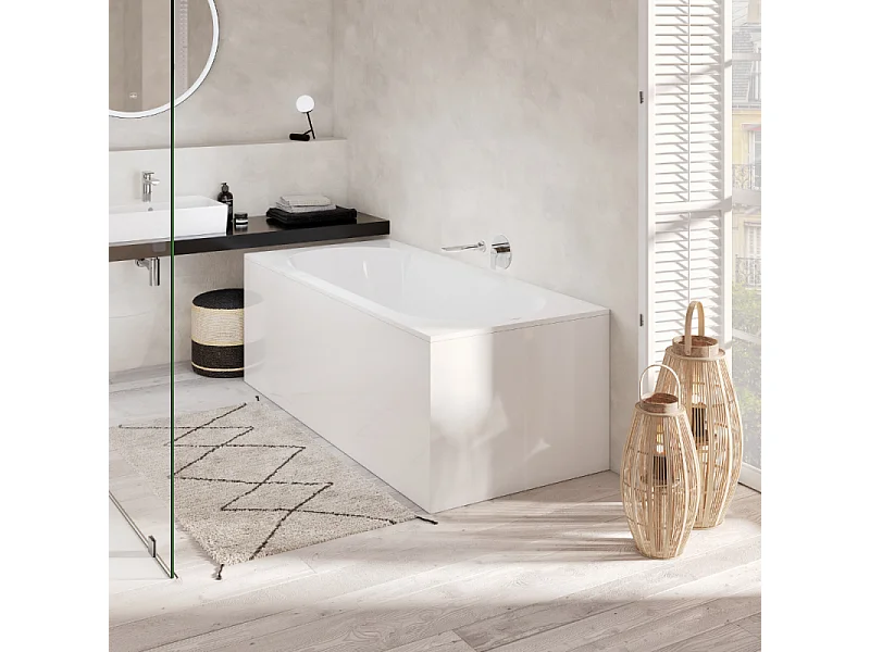 Baignoire droite 180 x 80 VILLEROY ET BOCH Oberon Quaryl