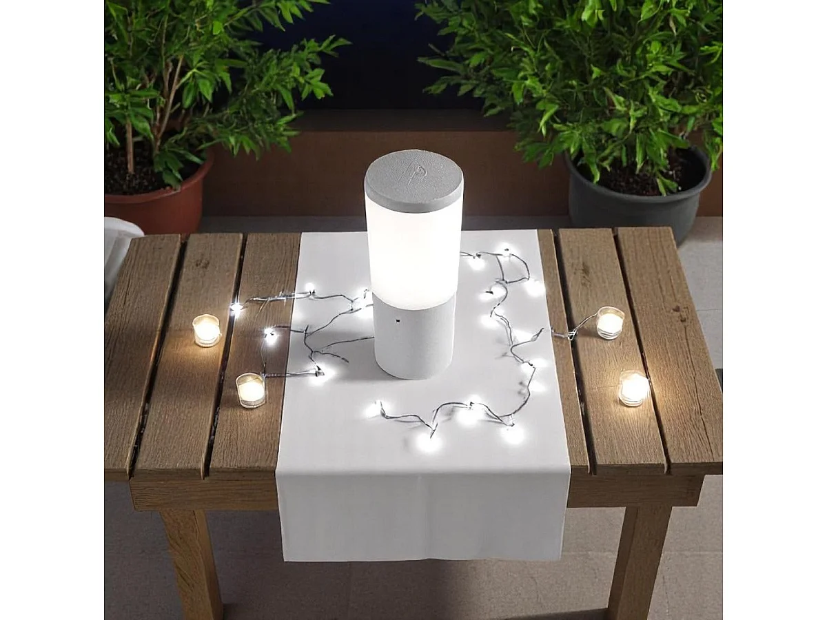 Farola Amelia Fumagalli 8,5W 3 colores LED gris Ø10x25 cm