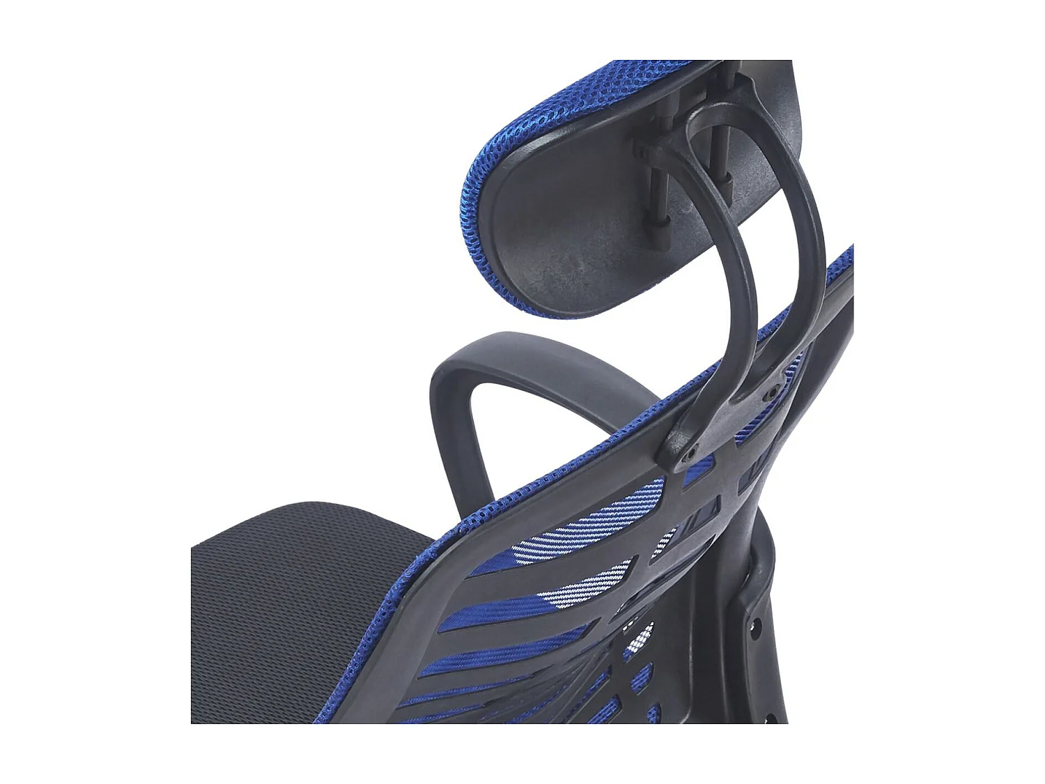 Silla de oficina Kneck reposacabezas regulable azul 106-116x58,5x56 cm Adec