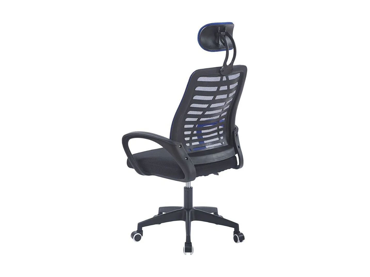 Silla de oficina Kneck reposacabezas regulable azul 106-116x58,5x56 cm Adec