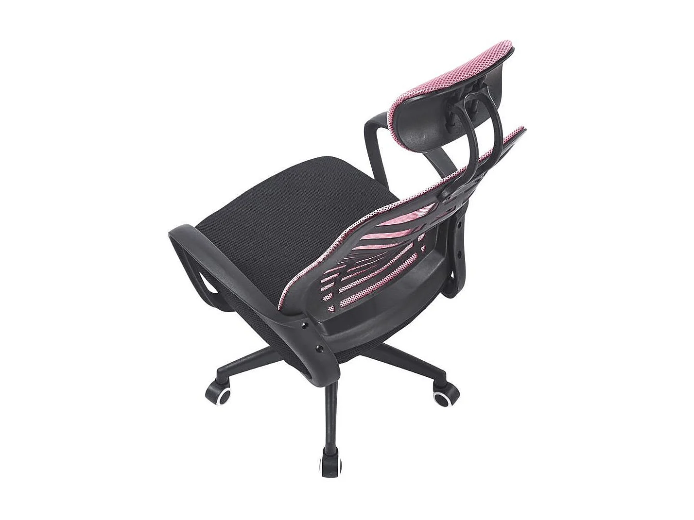 Silla de oficina Kneck reposacabezas regulable rosa 106-116x58,5x56 cm Adec