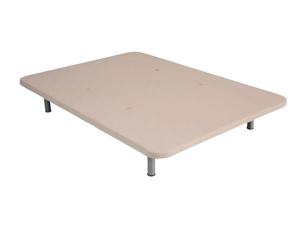 Base tapizada Somg tejido 3D beige 90x190 cm