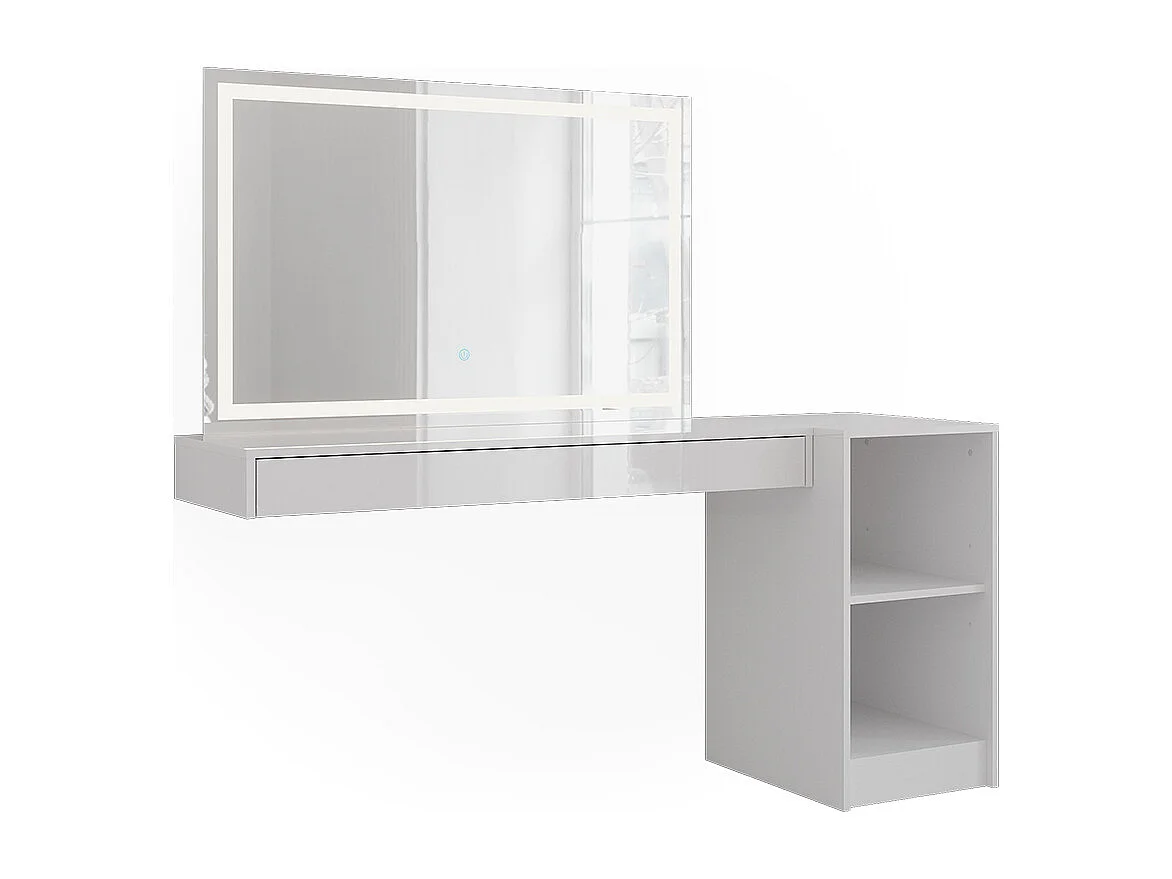 Schminktisch weiß 120x40.1x12 sherry