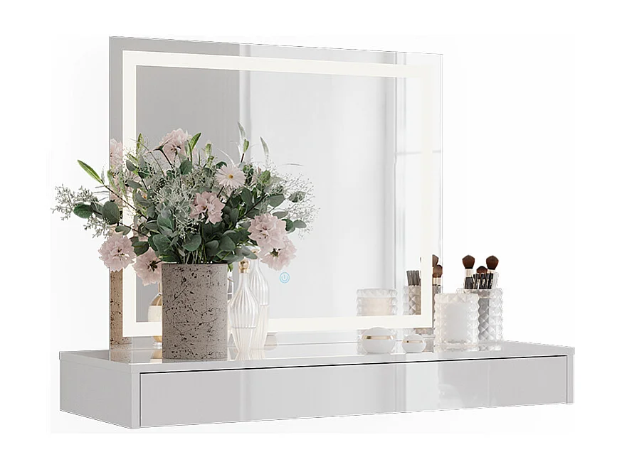 Schminktisch weiß 100x40.1x12 sherry