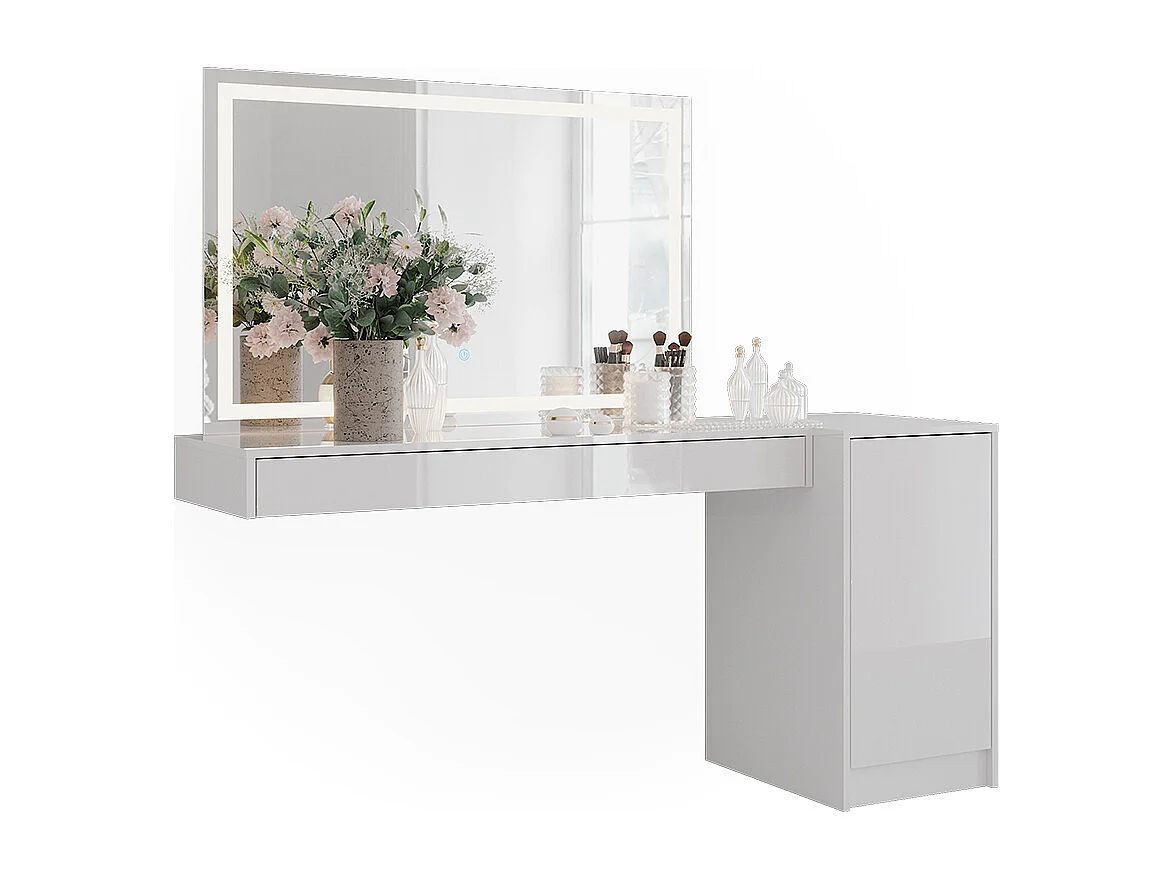 Schminktisch weiß 120x40.1x12 sherry