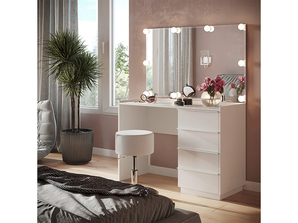 Sminkbord vit 110x45x77.2 viktoria