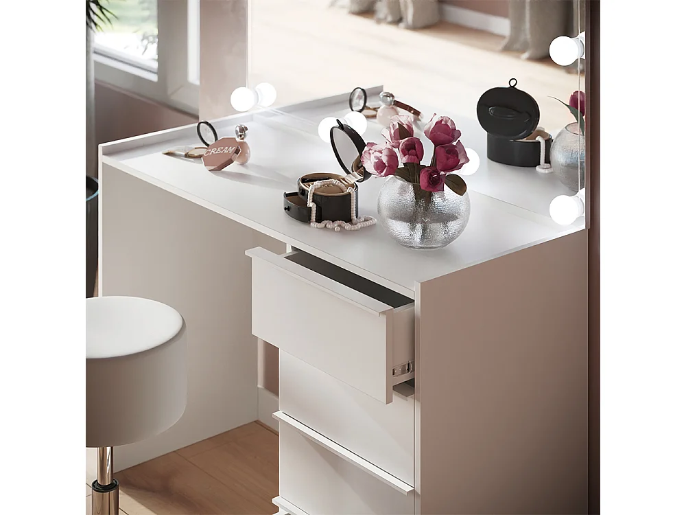 Sminkbord vit 110x45x77.2 viktoria