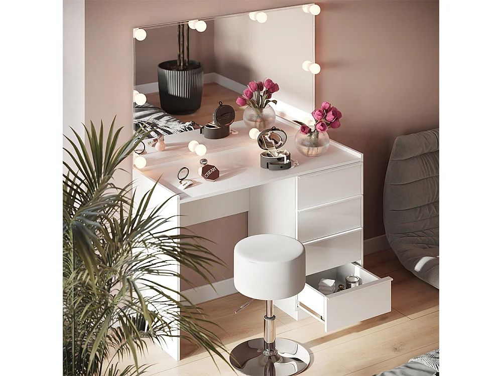 Sminkbord vit 110x45x77.2 viktoria