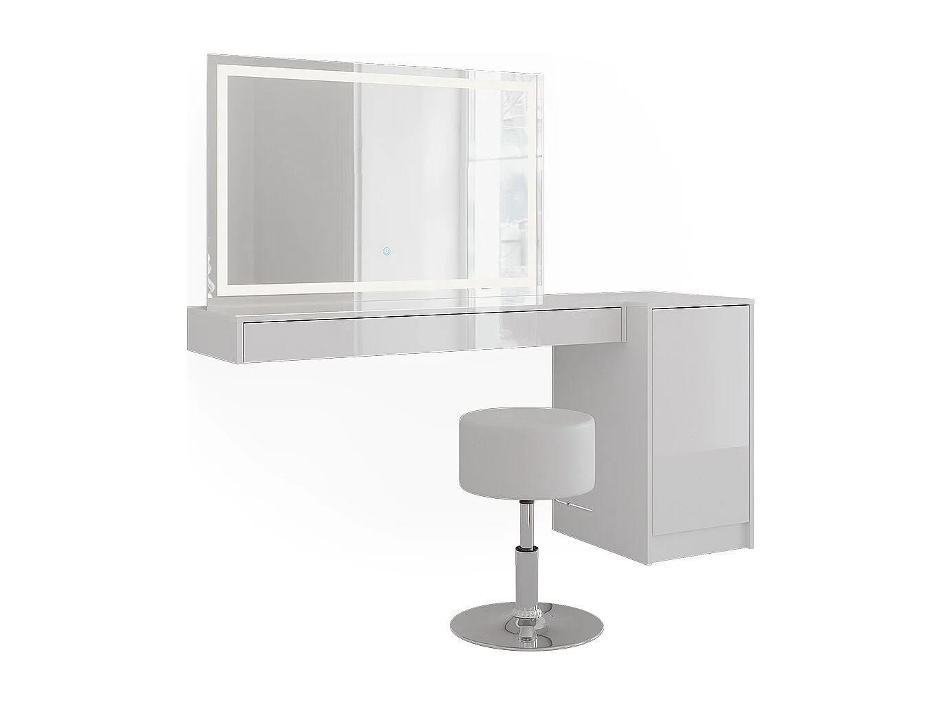 Schminktisch weiß 120x40.1x12 sherry