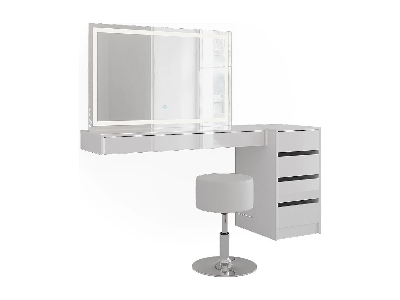 Sminkbord vit 120x40.1x12 sherry