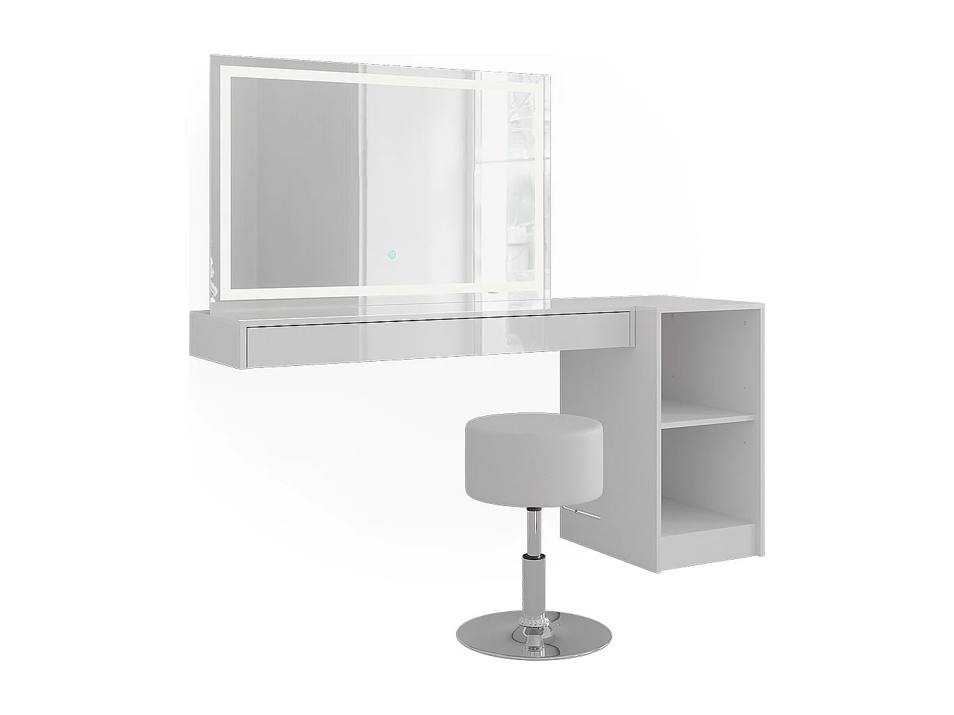 Sminkbord vit 120x40.1x12 sherry