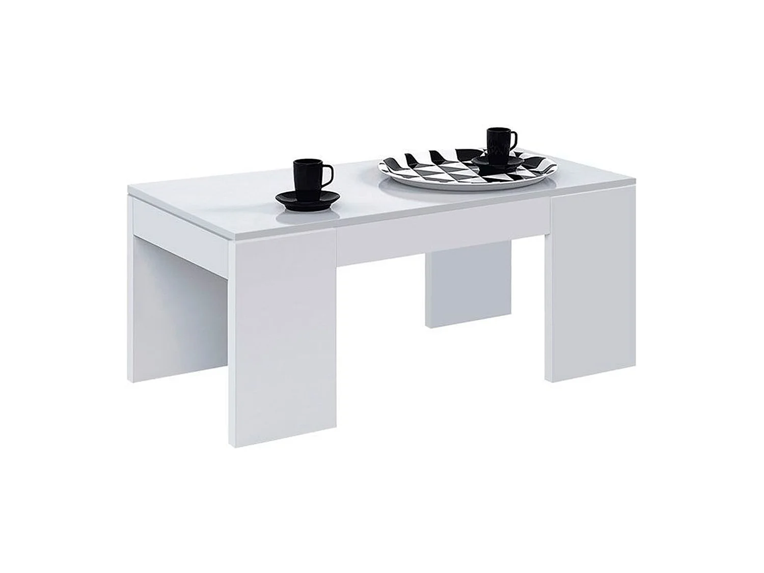 Salontafel met een opklapbaar blad - L100 cm - Kendra