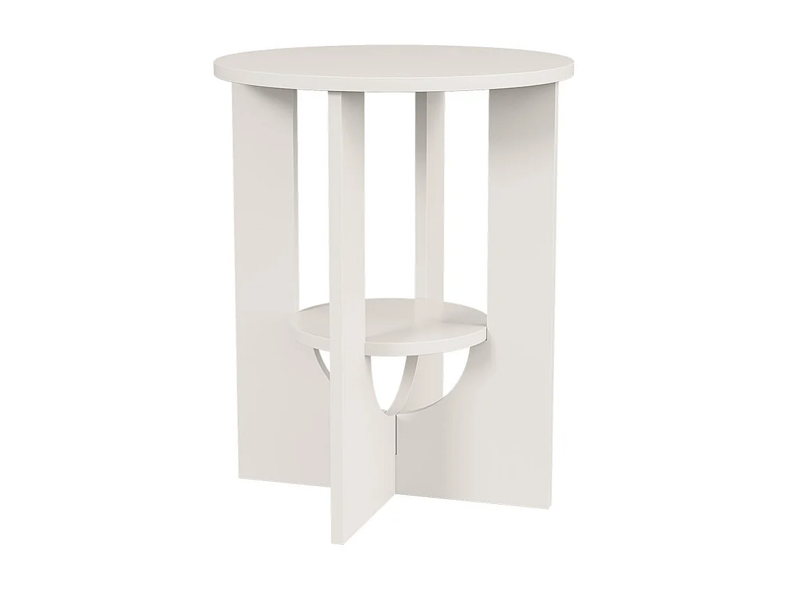 Mesa de centro branco 40x40x50.5 vareo