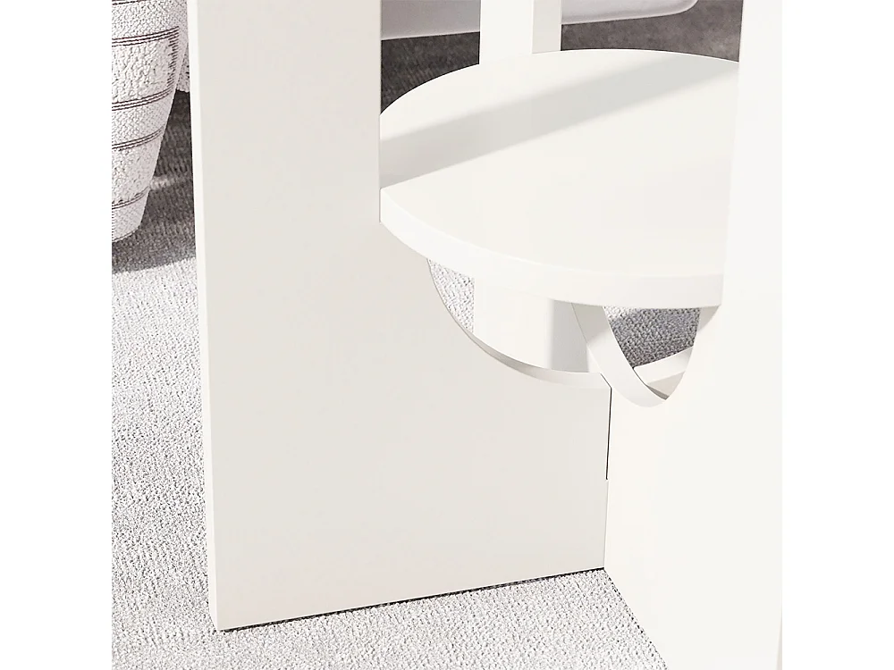 Mesa de centro branco 40x40x50.5 vareo