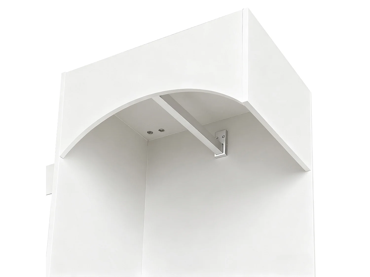 Cabide branco com espelho, sapateira e banco - Móvel para hall de entrada 110x33x185,5 cm