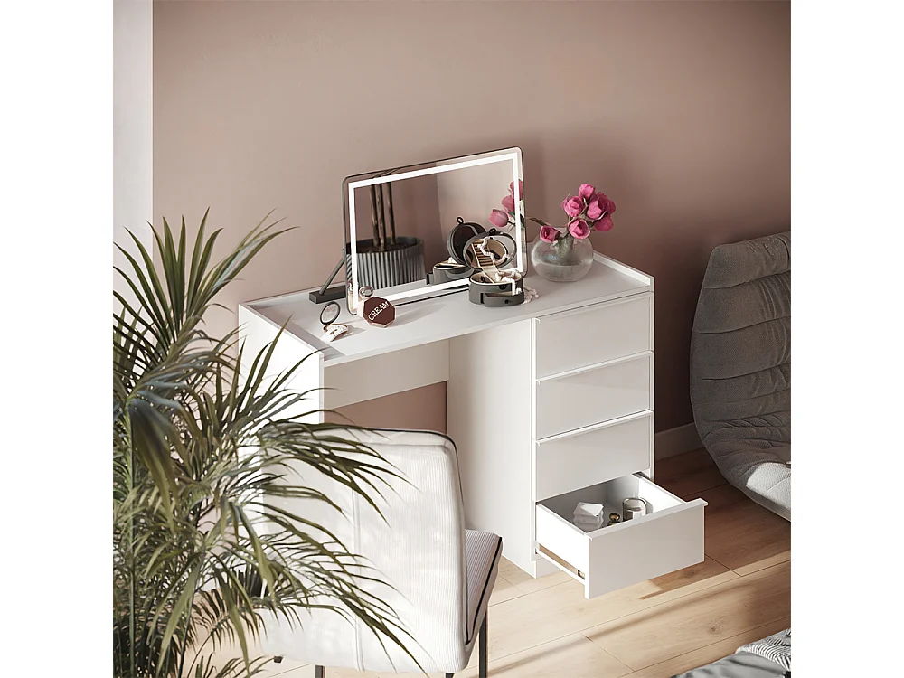 Sminkbord vit 110x45x77.2 viktoria
