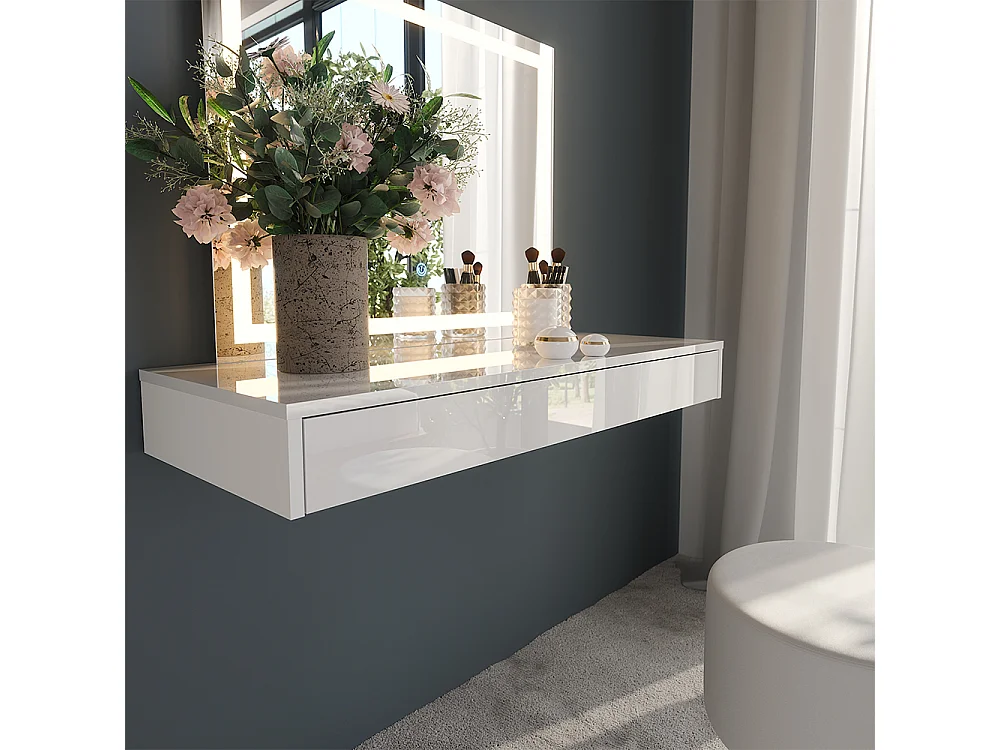 Schminktisch weiß 100x40.1x12 sherry