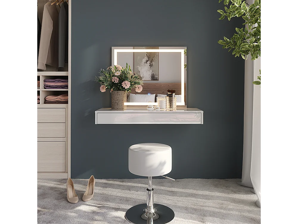 Schminktisch weiß 100x40.1x12 sherry
