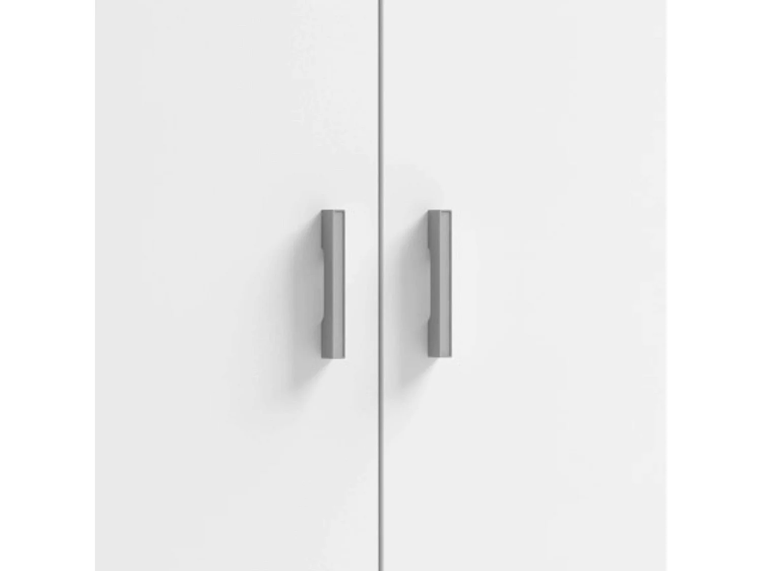 Meuble à chaussures d'entrée, meuble auxiliaire blanc, 2 portes, 6 étagères, 60 cm