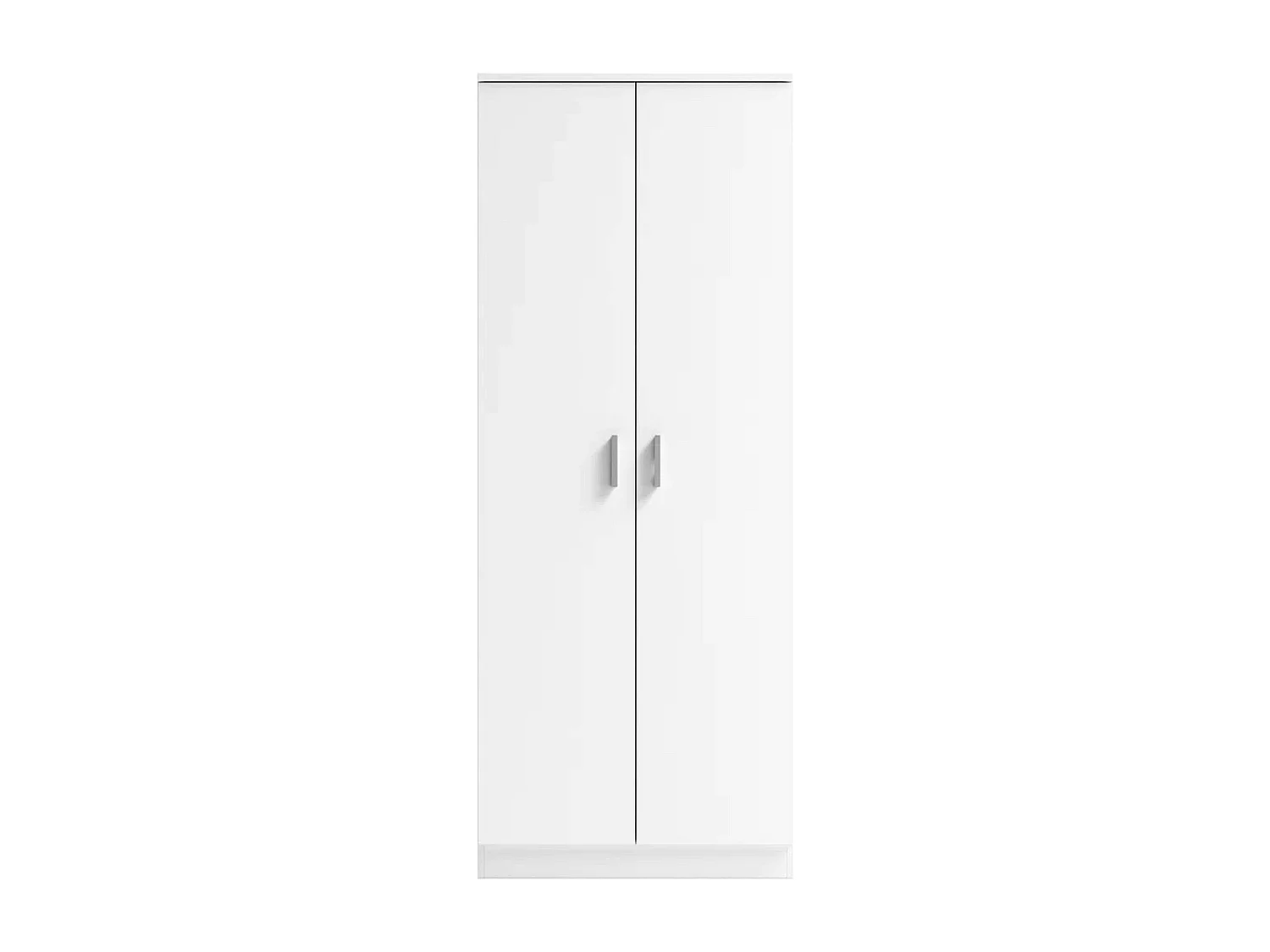 Meuble à chaussures d'entrée, meuble auxiliaire blanc, 2 portes, 6 étagères, 60 cm