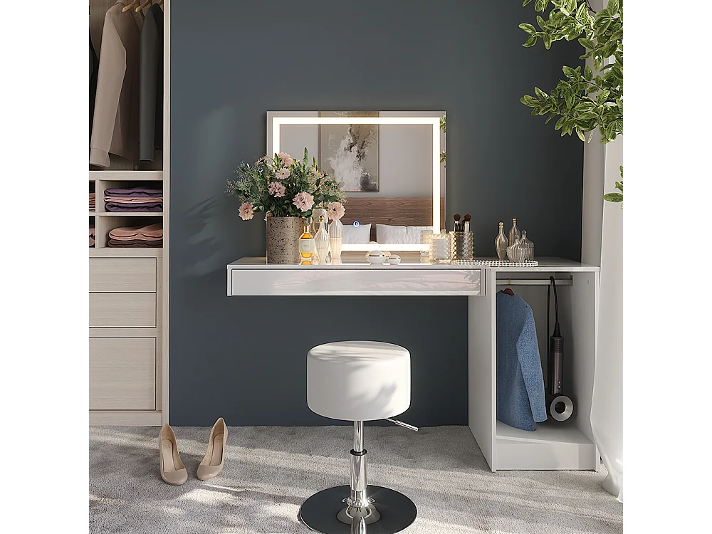 Coiffeuse blanc 100x40.1x12 sherry