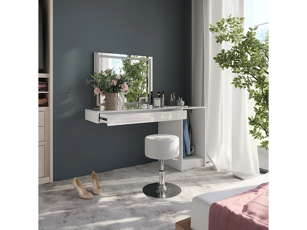 Coiffeuse blanc 100x40.1x12 sherry