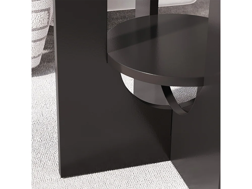 Couchtisch schwarz 40x40x50.5 vareo