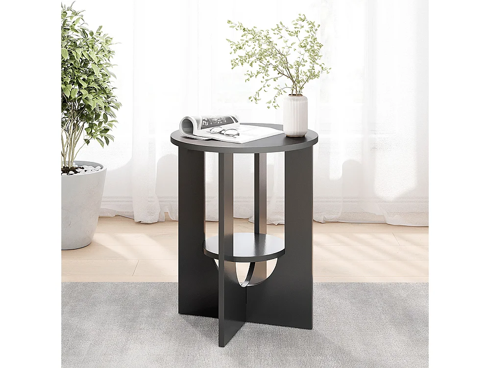 Couchtisch schwarz 40x40x50.5 vareo