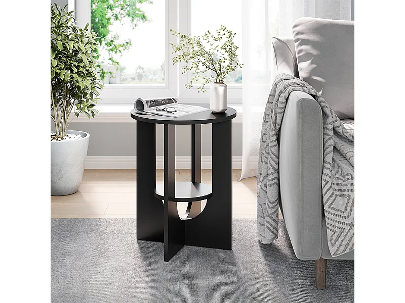 Couchtisch schwarz 40x40x50.5 vareo