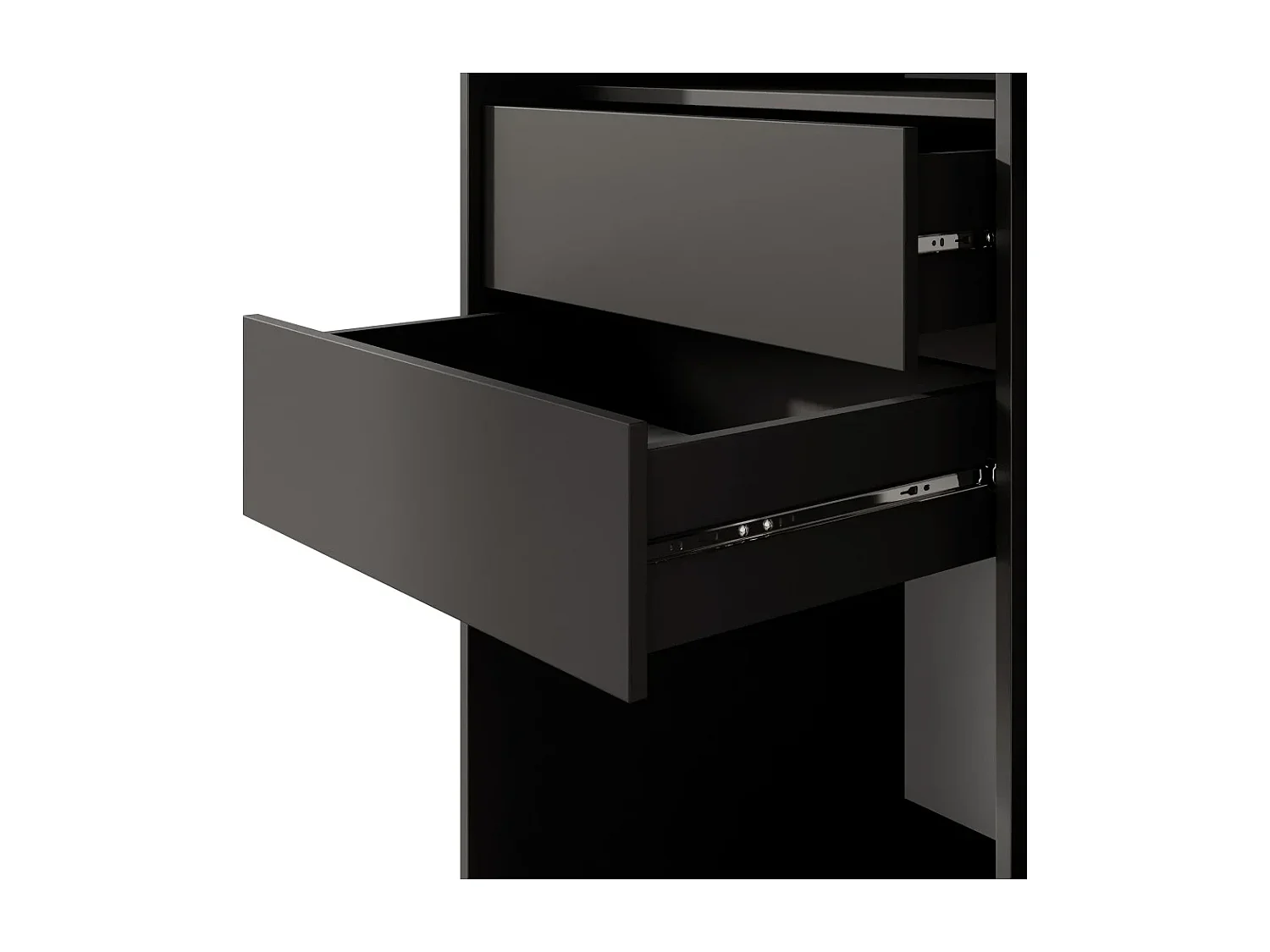 ARMOIRE À PORTES COULISSANTES Marika Lux, 3 PORTES, avec Tiroirs, Noir+Or, 240 cm