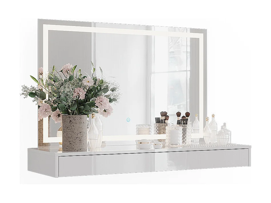 Schminktisch weiß 120x40.1x12 sherry