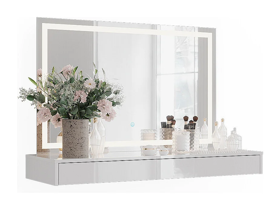 Schminktisch weiß 120x40.1x12 sherry