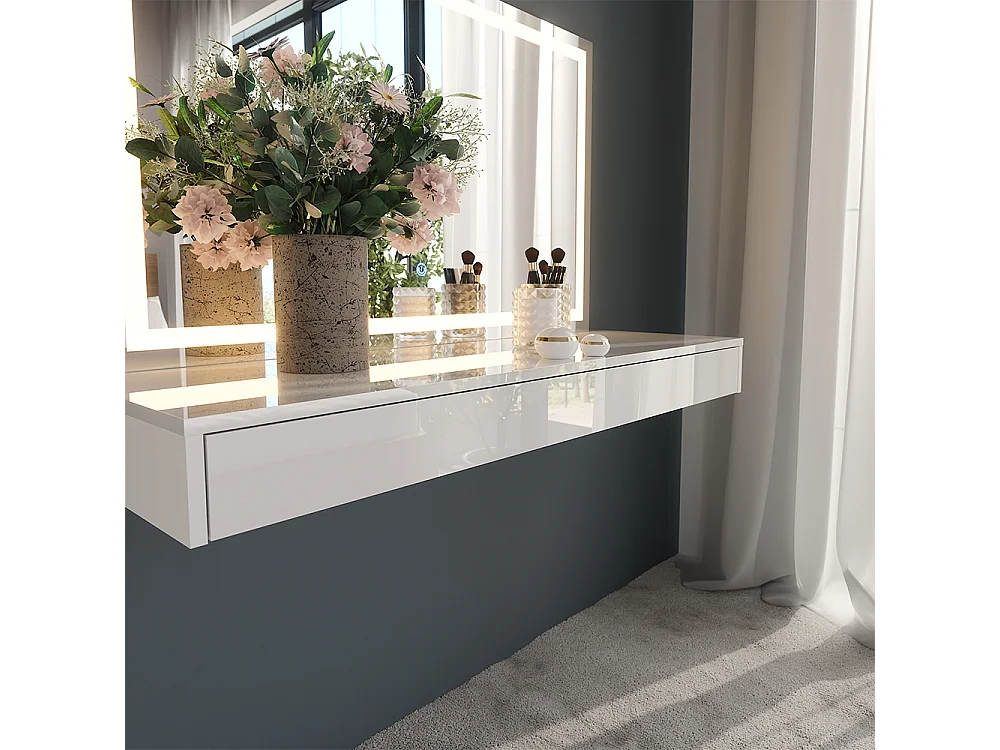 Tavolo da toeletta bianco 120x40.1x12 sherry